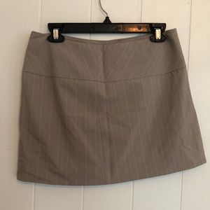 EXPRESS gray stripe mini skirt